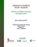Cartel Jornadas Autonomicas Dolor y Sociedad