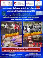 Curso Asistencia Inicial al Trauma Grave: Actualizaciones 2018. Cartel Curso Asistencia Inicial al Trauma Grave: Actualizaciones 2018.