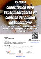 XV Curso de Capacitación para Experimentadores en Ciencias del Animal Laboratorio. XV Curso de Capacitación para Experimentadores en Ciencias del Animal Laboratorio.