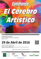 Conferencia El Cerebro Artístico Cartel Conferencia El Cerebro Artístico.