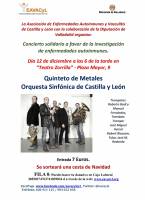 II Concierto Solidario a favor de la investigación de enfermedades autoinmunes Cartel II Concierto Solidario a favor de la investigación de enfermedades autoinmunes