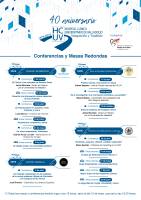 Cartel Mesas y Conferencias 40 Aniversario Hospital Clínico Universitario de Valladolid. Cartel Mesas y Conferencias 40 Aniversario Hospital Clínico Universitario de Valladolid.