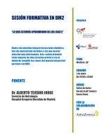 Sesión Formativa Diabetes DM2 Cartel Sesión Formativa Diabetes DM2.