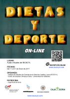 Curso Curso Dietas y Deporte. Cartel Curso Dietas y Deporte.