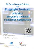 III Curso Teórico-Práctico de Ecografía Torácica. Módulo I. Cartel III Curso Teórico-Práctico de Ecografía Torácica. Módulo I.