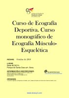 Cartel Ecografía Deportiva