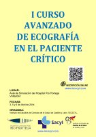 I Curso Avanzado de Ecografía en el Paciente Crítico. Cartel I Curso Avanzado de Ecografía en el Paciente Crítico.
