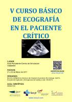 V Curso Básico de Ecografía en el Paciente Crítico. Cartel V Curso Básico de Ecografía en el Paciente Crítico.