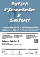 Mesa Redonda: Ejercicio y Salud Cartel Mesa Redonda: Ejercicio y Salud.