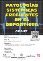 Curso Patologías Sistémicas Frecuentes en el Deportista. Cartel Curso Patologías Sistémicas Frecuentes en el Deportista.