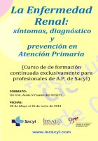 Curso La Enfermedad Renal: síntomas, diagnóstico y prevención en atención primaria