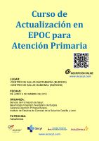 Curso de Actualización en EPOC para Atención Primaria. Cartel Curso de Actualización en EPOC para Atención Primaria.