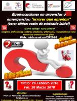 Curso Equivocaciones en Urgencias y Emergencias: Errores que enseñan. Cartel Curso Equivocaciones en Urgencias y Emergencias: Errores que enseñan.