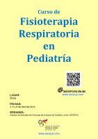 Curso de Fisioterapia Respiratoria Pediátrica. Cartel Fisioterapia Respiratoria Pediátrica