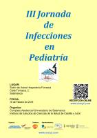 III Jornada de Infecciones en Pediatría. Cartel III Jornada de Infecciones en Pediatría.