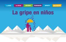 Información sobre la gripe en niños Cartel Información sobre la gripe en niños