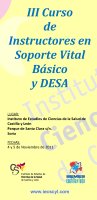 Cartel  Curso Instructores Soporte Vital Básico + DESA 3