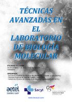 Técnicas Avanzadas en el Laboratorio de Biología Molecular. Cartel Técnicas Avanzadas en el Laboratorio de Biología Molecular.