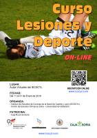 Curso Lesiones y Deporte. Cartel Curso Lesiones y Deporte.