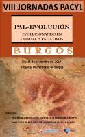 Cartel VIII Jornadas de Cuidados Paliativos en Castilla y León. PAL-EVOLUCIÓN Evolucionando en CP.