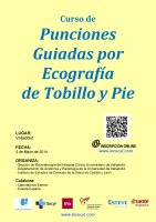 Curso de Punciones Guiadas por Ecografía de Tobillo y Pie. Cartel Curso de Punciones Guiadas por Ecografía de Tobillo y Pie.