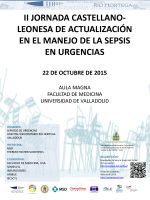 II Jornada Castellano-Leonesa de Actualización en el Manejo de la Sepsis en Urgencias. Cartel II Jornada Castellano-Leonesa de Actualización en el Manejo de la Sepsis en Urgencias.