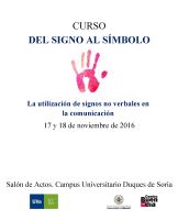 Curso del Signo al Símbolo Cartel Curso del Signo al Símbolo