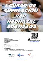 I Curso de Simulación RCP Neonatal Avanzada. Cartel I Curso de Simulación RCP Neonatal Avanzada.