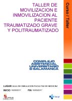 Taller de sobre atención paciente grave y politraumatizado. Formación Continuada  Salamanca. Taller