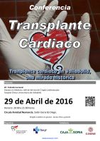 Conferencia Transplante Cardiaco en Valladolid, una mirada histórica. Cartel Conferencia Transplante Cardiaco en Valladolid, una mirada histórica.