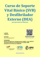 Curso de Soporte Vital Básico y DEA para Periodistas. Cartel Curso de Soporte Vital Básico y DEA para Periodistas.