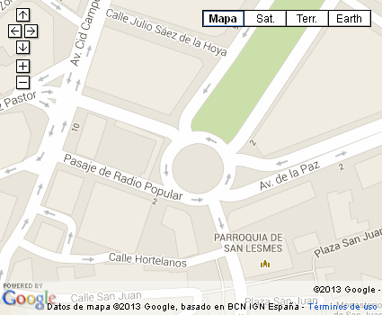 Mapa del lugar de realización