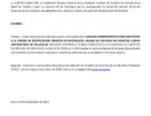 Proceso de Selección Auxiliar Administrativo para Investigación Servicio Cefaleas HCUV