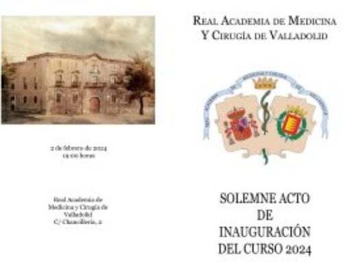 Programa de sesiones Enero a Mayo de 2024. Real Academia de Medicina y Cirugía de Valladolid