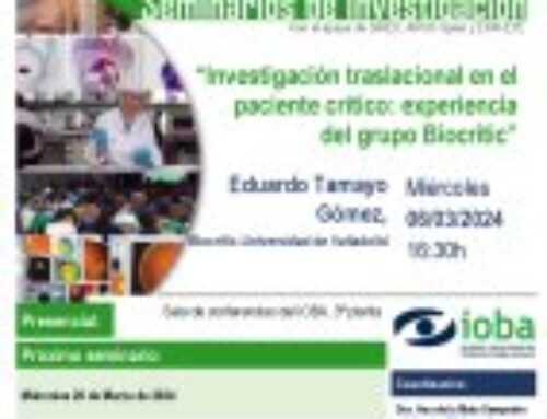 Seminario de Investigación: Investigación traslacional en el paciente crítico: experiencia del grupo Biocritic