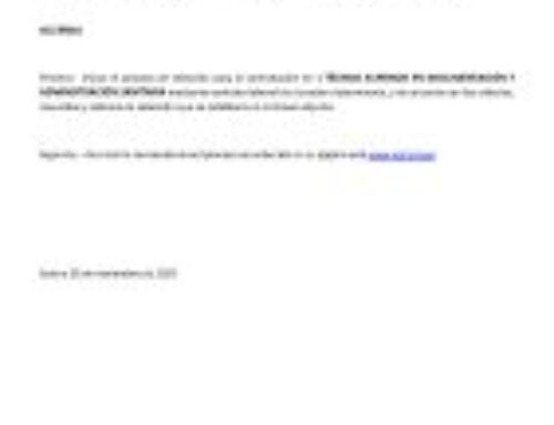 Técnico Superior en Documentación y Administración Sanitaria