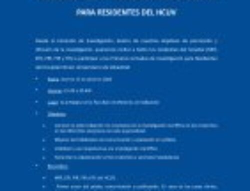 1ª Jornada de Investigación para Residentes del HCUV
