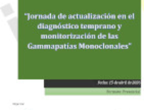 Jornada de actualización en el diagnóstico temprano y monitorización de las Gammapatías Monoclonales