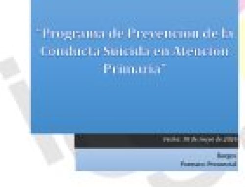 Programa de Prevención de la Conducta Suicida en Atención Primaria. Edición 1. Burgos.